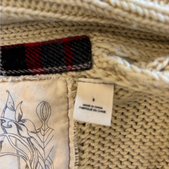 Anthropologie Angel of the North blanched and belted cardigan - Picture 9 of 9